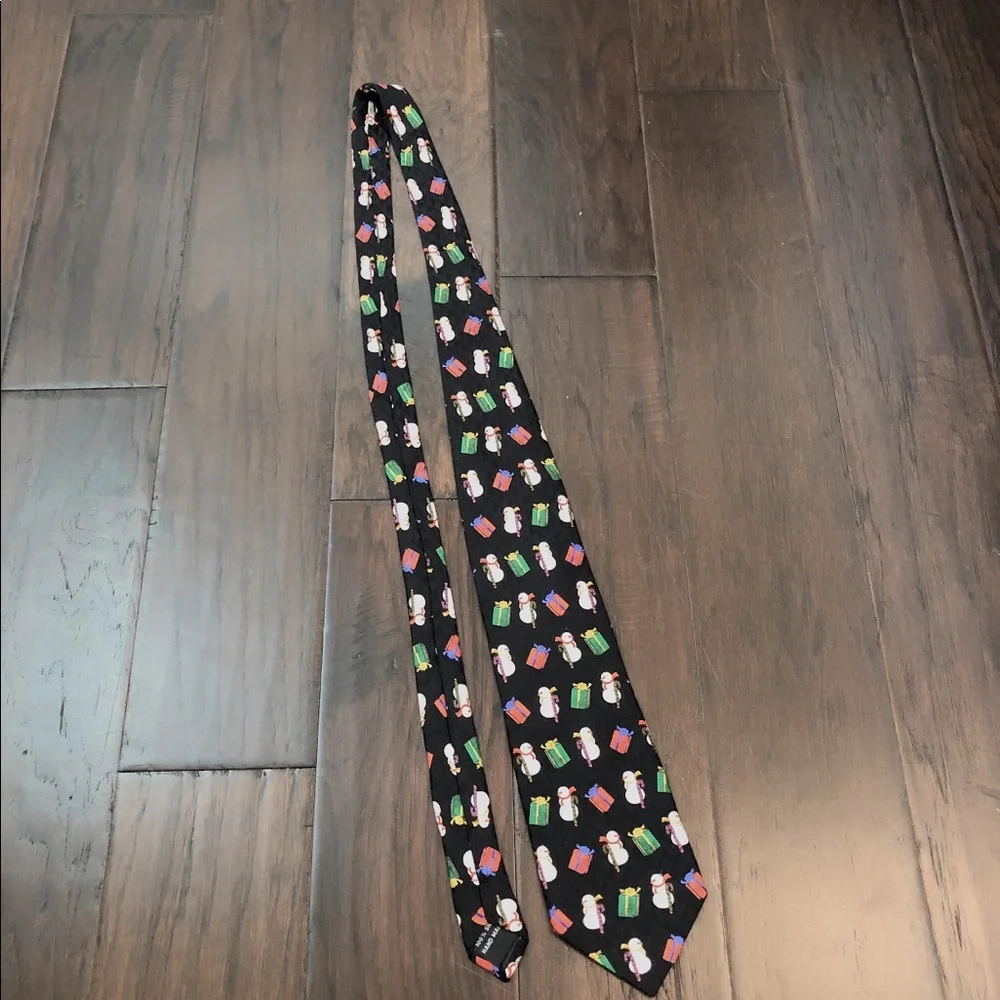 Santa’s Dream silk snowman Tie
